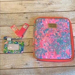 Back to Work Lilly Pulitzer bundle folio and ID